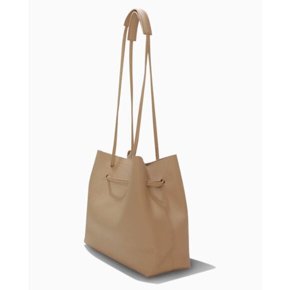 8 Other Reasons Vegan Pebbled Leather Slouchy Bucket Bag - Tan - NWT - Picture 7 of 7